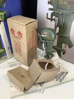 RARE Vintage 1953 1/2 K&O Johnson 25 Toy Battery Powered Outboard Motor N/M