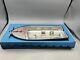 Rare Vintage Silver-line Aluminum Toy Boat / Oak Park Tool & Die Co In Box