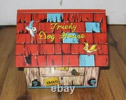 READ Vintage Yonezawa Tricky Dog House 673 Battery Operated Toy Japan