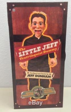 REAL JEFF DUNHAM LITTLE JEFF VENTRILOQUIST'S DUMMY/DOLL and TEACHING DVD +BOOK