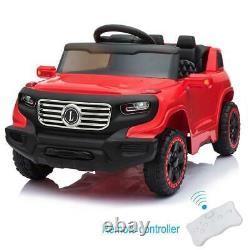 RED Ride On Car Electric Powered Kids Toy 3 Speed Lights Music + Remote Control