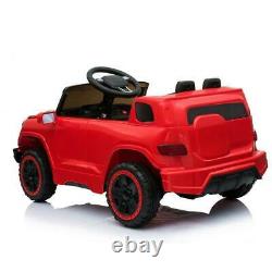 RED Ride On Car Electric Powered Kids Toy 3 Speed Lights Music + Remote Control