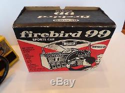 REMCO FIREBIRD 99 SPORTS CAR DRIVING TOY DASHBOARD BATTERY OPERATED WithBOX WithKEY