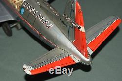 ROSKO TOYS Viscount Air Liner AMERICAN AIRLINES Battery Op Tin Litho Airplane