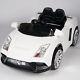 Racer X White 12v Kids Ride On Car Battery Power Wheels Mp3 Remote Control Rc