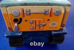 Rare 1950s Japan Modern Toys, Masudaya, Tin, Battery Operated Snowmobile In Box