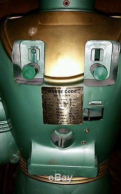 Rare 1/5000 made 1963 Vintage MARX BIG LOO Friend From The Moon ROBOT 38