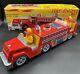 Rare Battery Operated Fire Engine #1 Withbox Amico Japan 16 Long