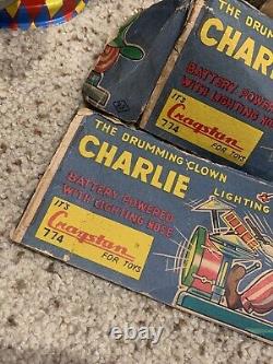 Rare Cragstan 774 The Drumming Clown Charlie Battery Operated Lighting Nose