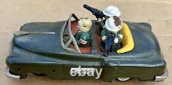 Rare Line Mar tin toy MILITARY POLICE battery operated car MP Japan, No Remote