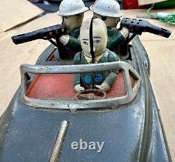 Rare Line Mar tin toy MILITARY POLICE battery operated car MP Japan, No Remote