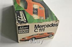 Rare Schuco 1970S Mercedes C111 Prototype Battery Operated Car In original Box