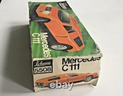 Rare Schuco 1970S Mercedes C111 Prototype Battery Operated Car In original Box