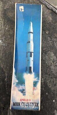 Rare VTG BATTERY OPERATED NOMURA TN APOLLO-X MOON CHALLENGER TOY With BOX space