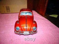 Rare Vintage Bandai Battery Operated Volkswagen Beetle (Large) Works excellent