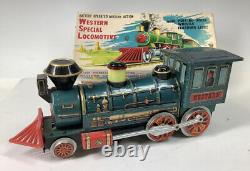 Rare Vintage Battery Operated Mystery Action Western Special Locomotive Train