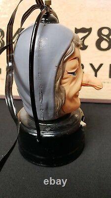 Rare Vintage Halloween Witch Battery Operated Toy Lantern Japan