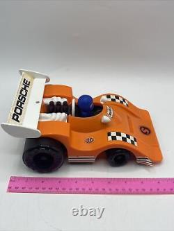 Rare Vintage Marlboro Porsche Orange HTF battery operated Toy Friction