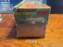 Rare Vintage Mystery Non-Stop Motorized Wood Model Boat in Box