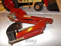 Rare Vintage Retro Tin Metal Toy Ford 4000 Tractor / Backhoe Battery Operated