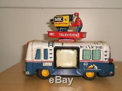 Rare vintage RCA-NBC Mobile Color TV Truck 50's B/O, made in Japan