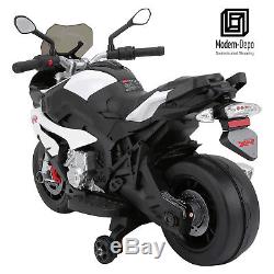 Rastar Kids BMW Motorcycle S1000 XR Ride On White 12V Battery Rechargeable Toy