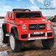 Red 12v Battery Electric Mercedes-benz Kid Ride On Car Toy Led Mp3 Withremote Gift