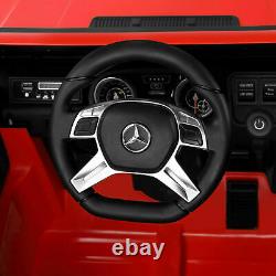 Red 12V Battery Electric Mercedes-Benz Kid Ride On Car Toy LED MP3 WithRemote Gift