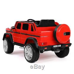Red 12V Electric Mercedes Benz Kids Ride On Car Toys USB MP3 LED Remote Control