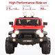 Red 12v Kids Ride On Toy Jeep Car Electric Battery Remote Control 4 Speed Mp3