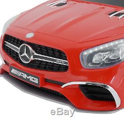 Red 12V Power Kids Ride On Toy Car Wheel Remote Control Mercedes Benz Gift