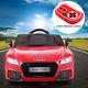Red Audi Tt 12v Kids Ride On Car Electric R/c Powered Wheels Toy Lights