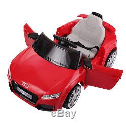 Red Audi TT 12V Kids Ride On Car Electric R/C Powered Wheels Toy Lights