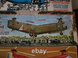 Remco Monkey Division Whirlybird Helicopter, Men, Poster And Vehicles It Works