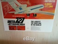 Remco United Jet Mainliner Extremely Rare Airplane With Box And Instructions