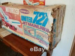 Remco United Jet Mainliner Extremely Rare Airplane With Box And Instructions
