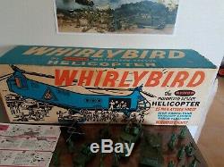 Remco Whirlybird Helicopter Very Nice, Box Men Vehicles Ad Posters Instructions