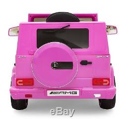Ride On 12V Toy Car For Girl Mercedes G65 Remote Control MP3 Pink