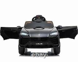Ride On Car 12V Battery Licensed Lamborghini Urus Remote Control MP3 Music Black