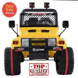 Ride On Car 12V Kids Power Wheels Jeep/Truck Remote Control RC Lights Music MP3