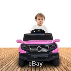 Ride On Car 6V Electric Power Kids Toy 3 Speed Music Player Light Remote Control