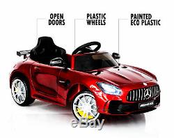 Ride On Car For Girls 12V Powered Toys Kids Car Mercedes Benz MP3 RC Spoiler Red