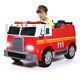 Ride On Car Kids Fire Truck Electric 12v Battery Powered 2 Seat Red Toy Vehicle