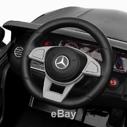 Ride On Car Kids MP3 Battery Power Parent Remote Control RC Mercedes S63 (Black)