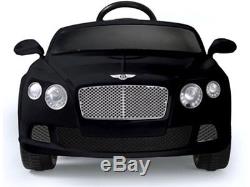 Ride On Car Licensed Bentley 12V Battery Remote Control Music Horn Sound Black