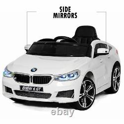 Ride On Cars 12V Battery Toy BMW Open Doors Remote Control MP3 Music Horn White