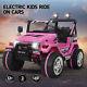 Ride On Cars Jeep 12v Electric Kids Toys Head Lights Withremote Control 3 Speeds