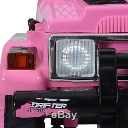 Ride On Cars Jeep 12V Electric Kids Toys Head Lights WithRemote Control 3 Speeds