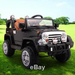 Ride On Jeep Style Truck 12V Battery Powered Toy Vehicle 2 Motor Remote Control