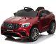 Ride On Toy Pedal Cars 12v Powered Mercedes Benz Remote Control Lights Mp3 Red